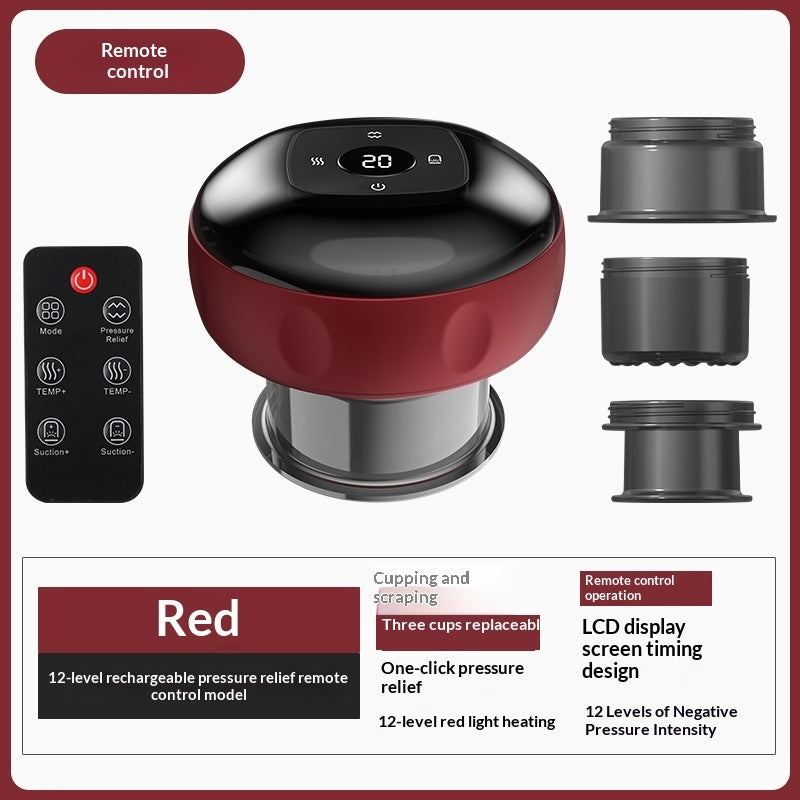 Electric Cupping Machine Push-button Vacuum Gua Sha Machine Wireless Charging